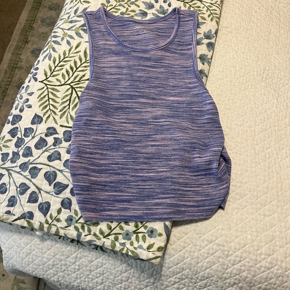 Aerie Heathered Blue Tank Top